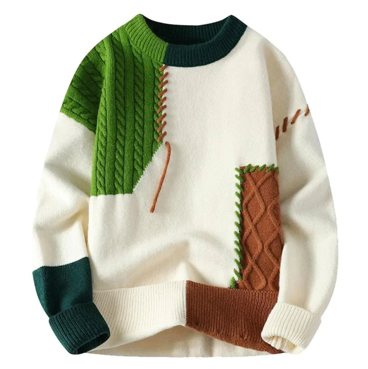 Alex™ | Suéter de patchwork