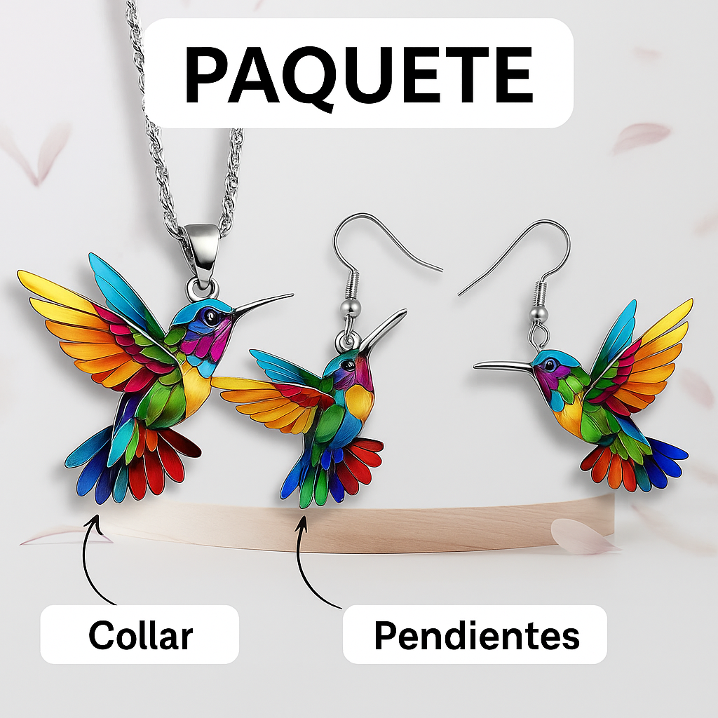 Zayra™ | Collar elegante con colibrí