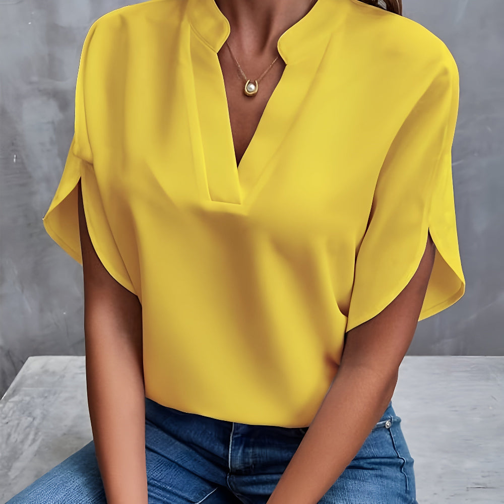 Eliana™ | Elegante blusa drapeada