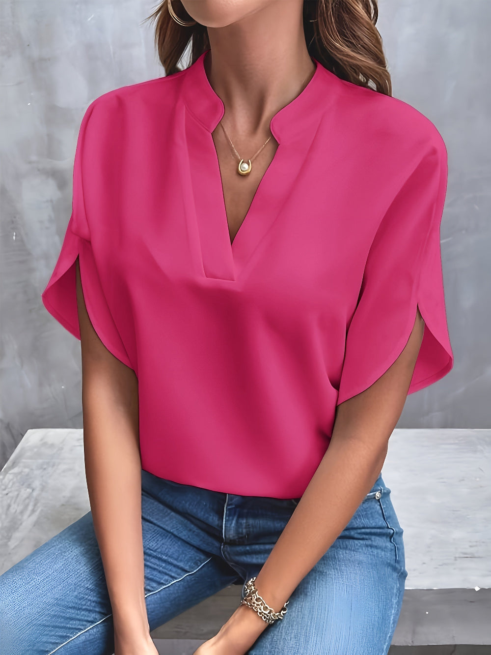 Eliana™ | Elegante blusa drapeada