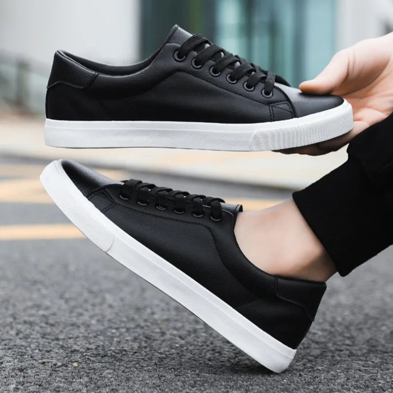 Elias™ | Elegantes zapatillas de piel con un toque de clase