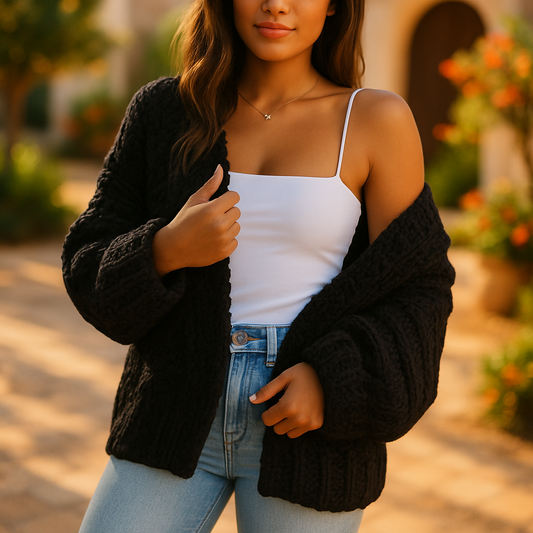 Elin™ | Cárdigan de punto suave con elegancia relajada