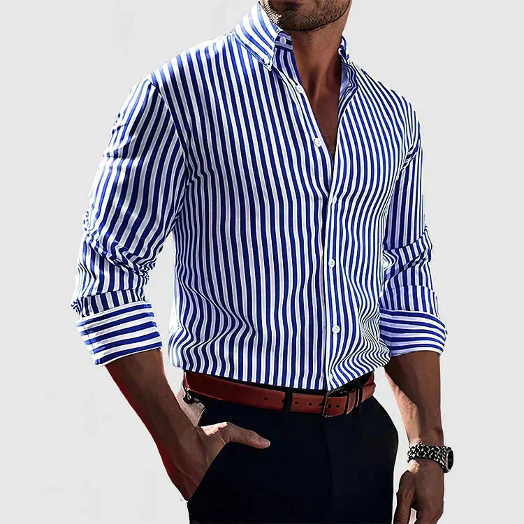 Giles™ | Camisa a rayas con confianza