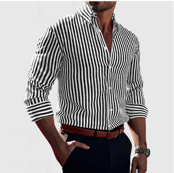 Giles™ | Camisa a rayas con confianza