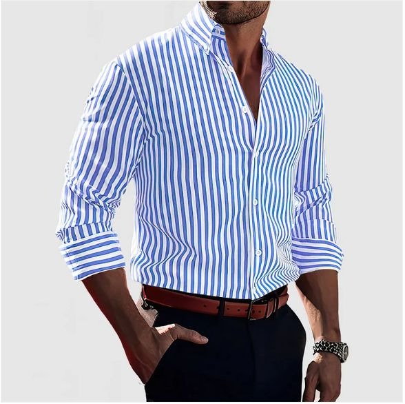 Giles™ | Camisa a rayas con confianza