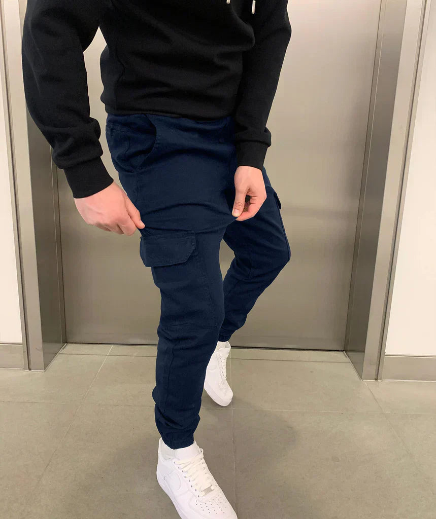 Juuso™ | Joggers cargo elásticos