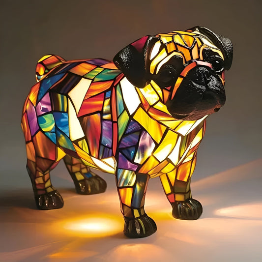 Lámpara luminosa de felicidad de Pug Praline