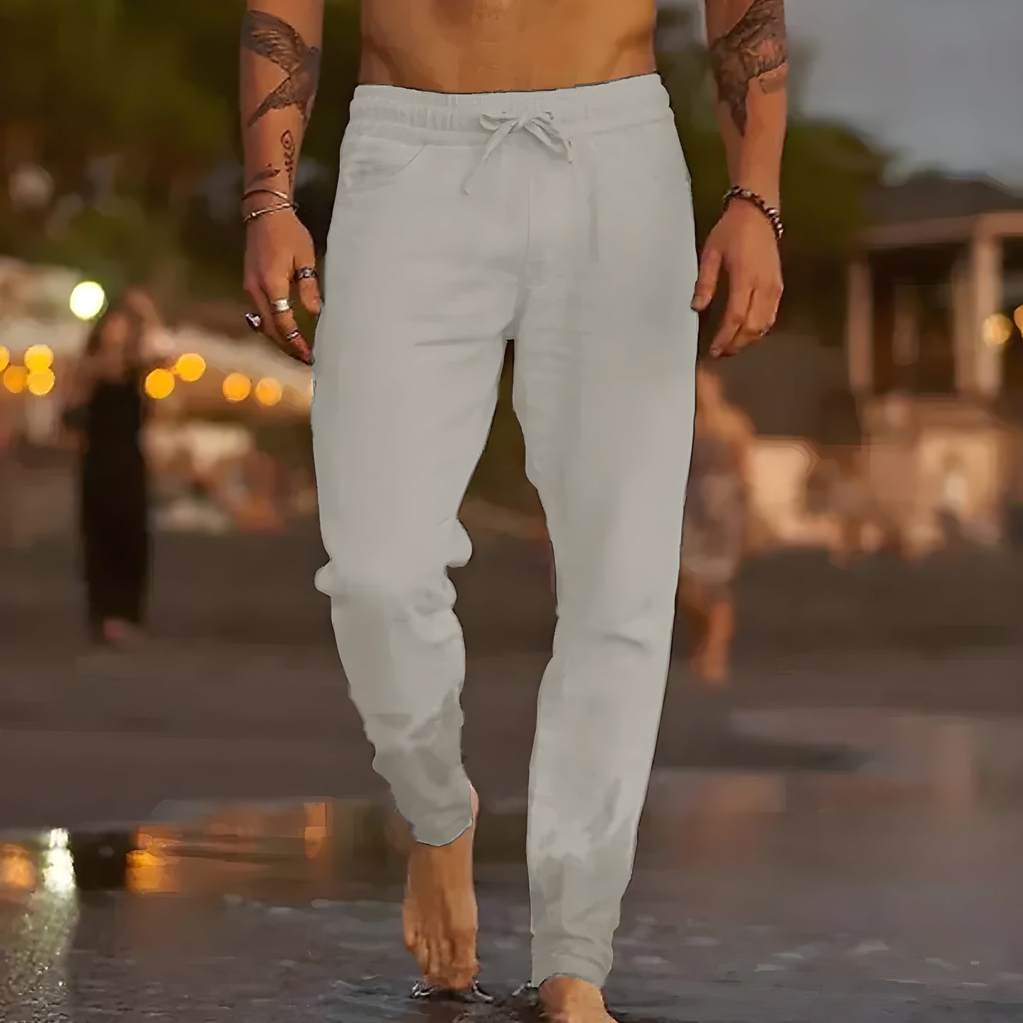 Liam™ | Pantalones de lino ligeros para playa y ciudad