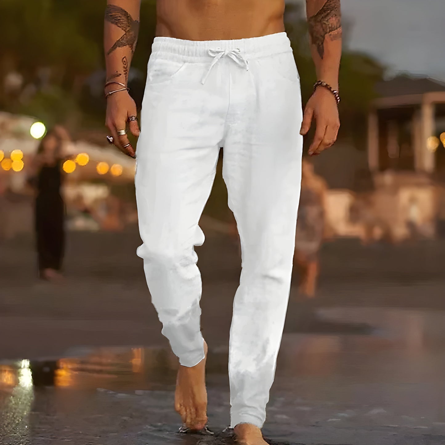 Liam™ | Pantalones de lino ligeros para playa y ciudad