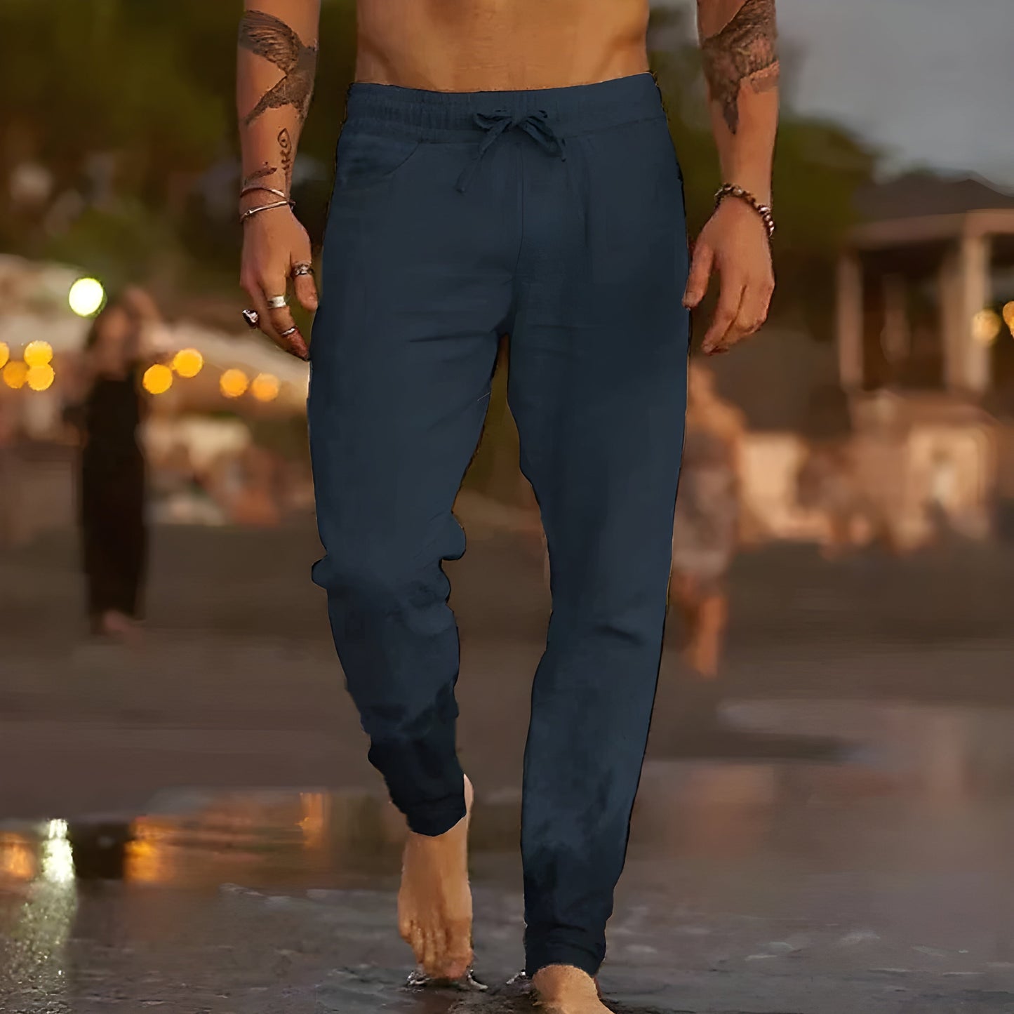 Liam™ | Pantalones de lino ligeros para playa y ciudad
