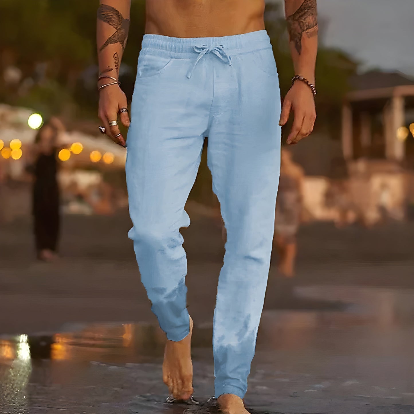Liam™ | Pantalones de lino ligeros para playa y ciudad
