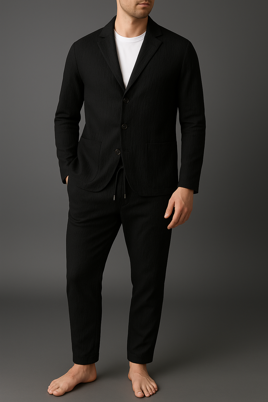 Marcus™️ | Conjunto de blazer de lino que te hará destacar con su sencilla elegancia