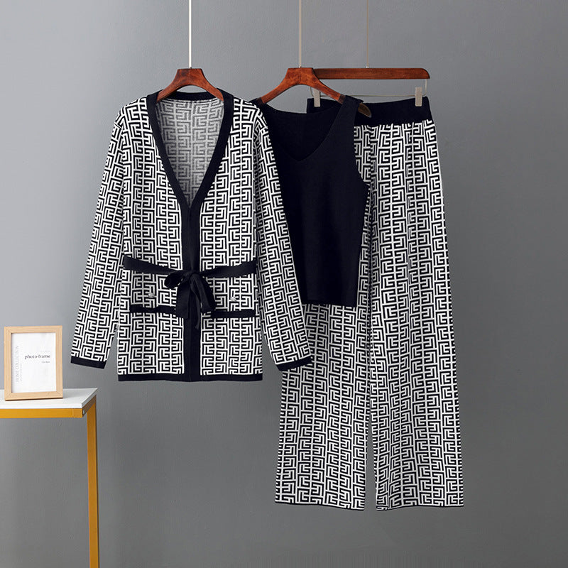 Mie™ | Conjunto de ropa de estar por casa de lujo de tres piezas