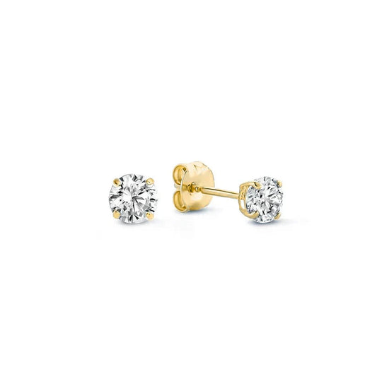 Saga™ | Elegantes pendientes de oro con piedras lunares