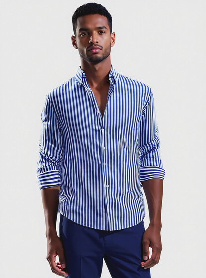 Giles™ | Camisa a rayas con confianza