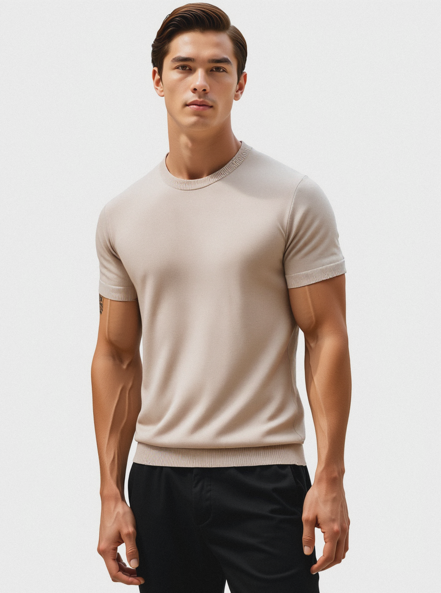 Sverre™ | Camiseta sedosa de lana merino y cachemira