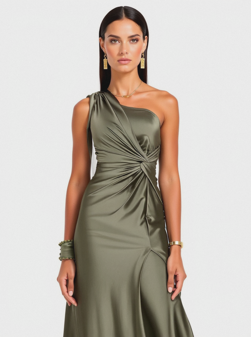 Victoria™ | Elegante vestido de seda con abertura