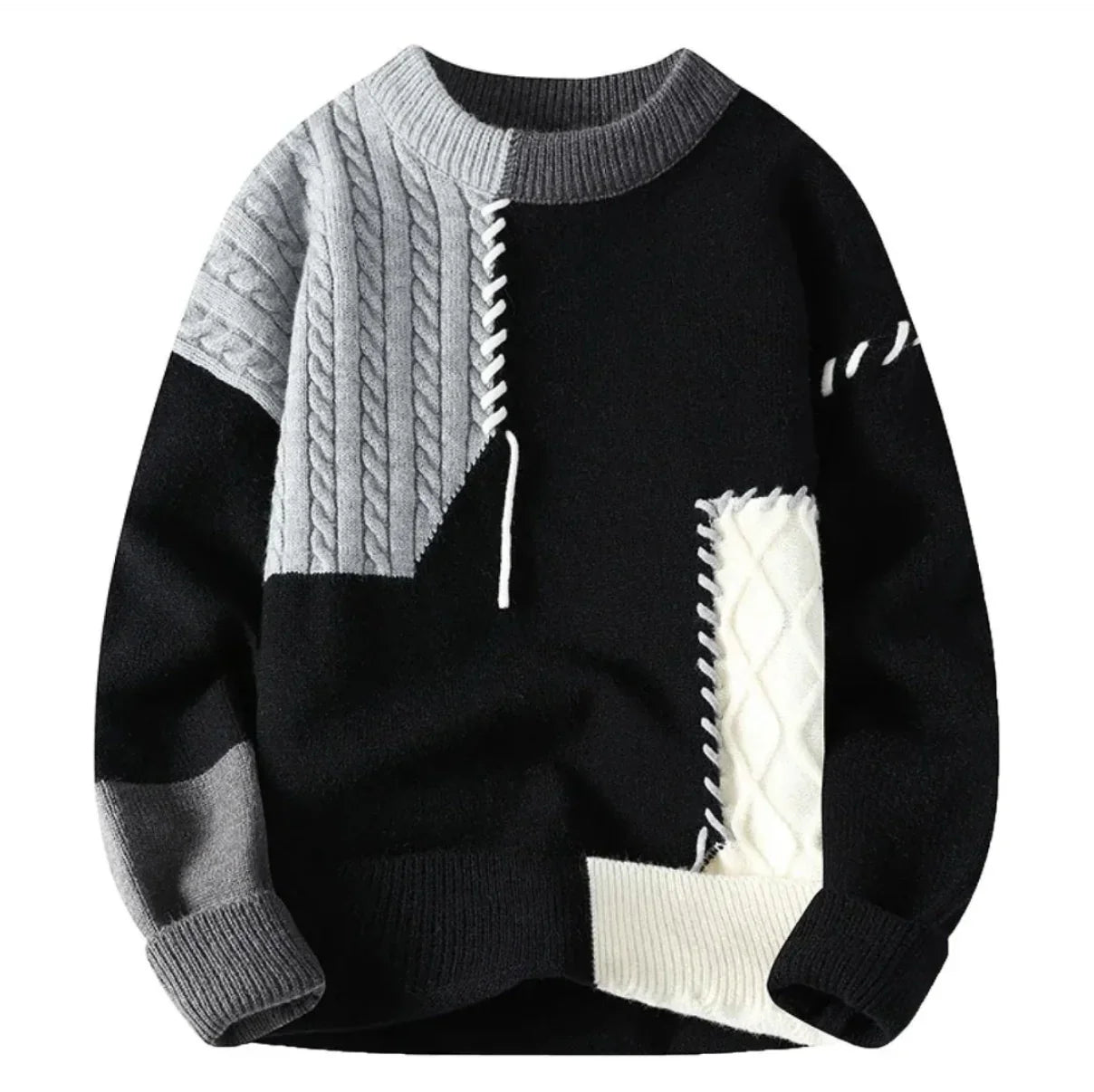 Alex™ | Suéter de patchwork