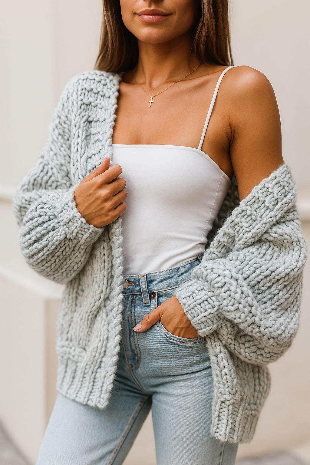 Elin™ | Cárdigan de punto suave con elegancia relajada