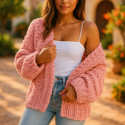 Elin™ | Cárdigan de punto suave con elegancia relajada