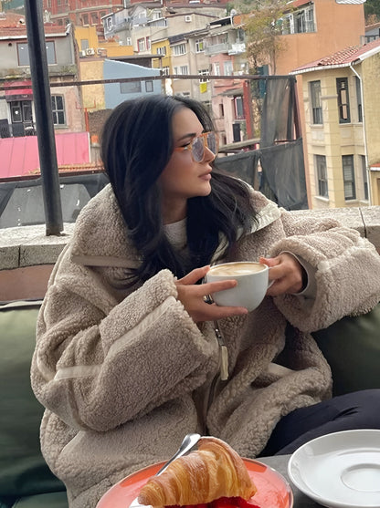 Joya™ | Abrigo oversize de peluche