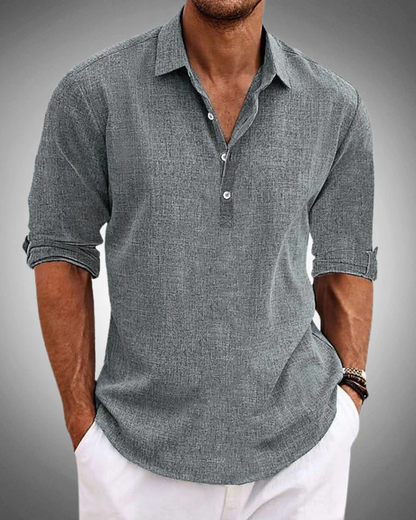 Halvar™ | Camisa clásica de algodón