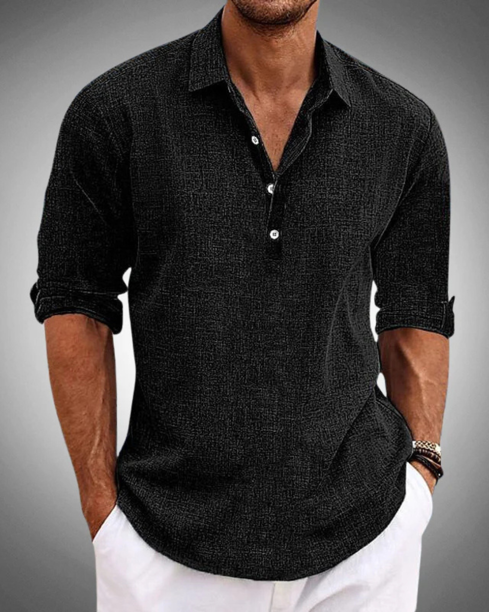 Halvar™ | Camisa clásica de algodón