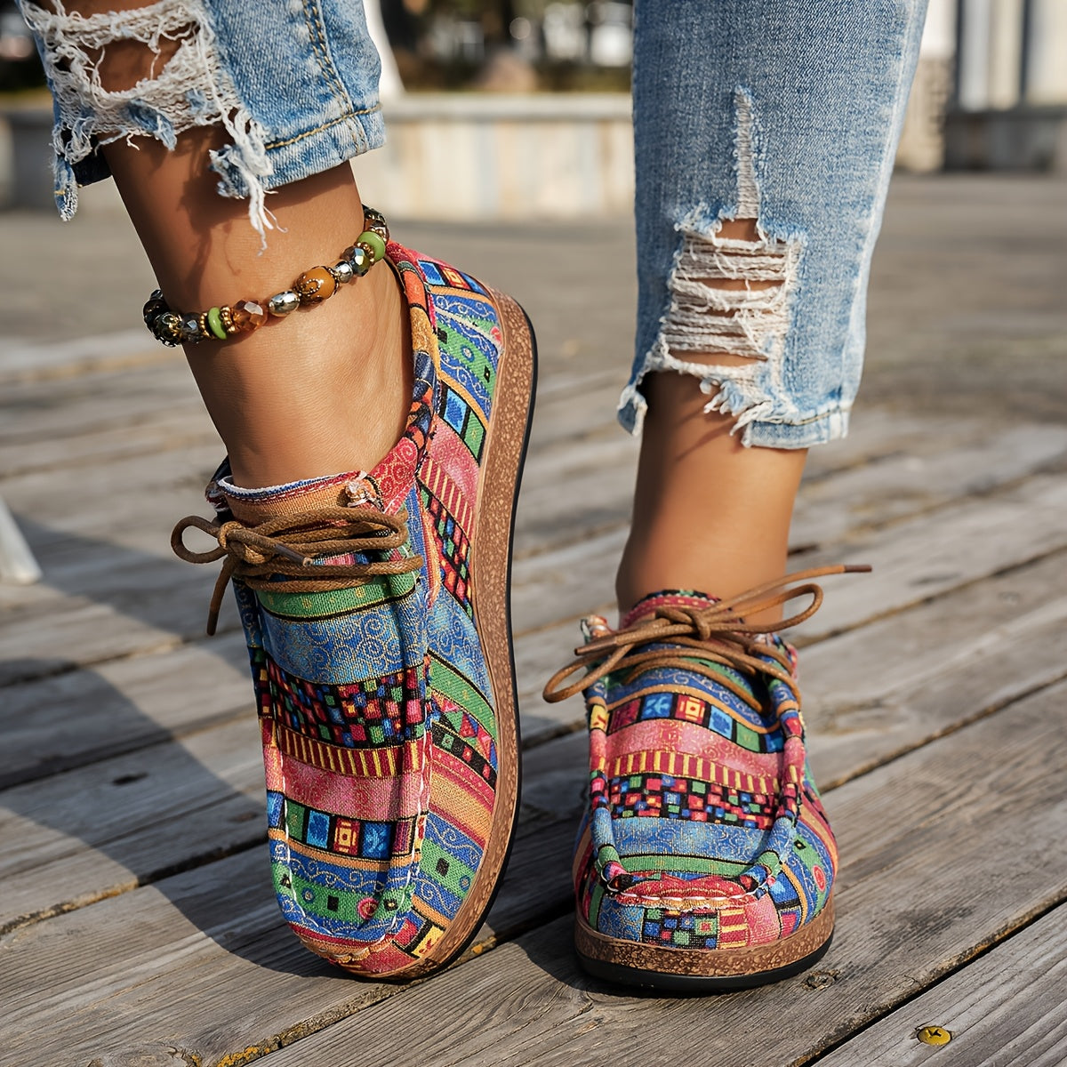 Idun™ | Zapatos retro coloridos para mujer