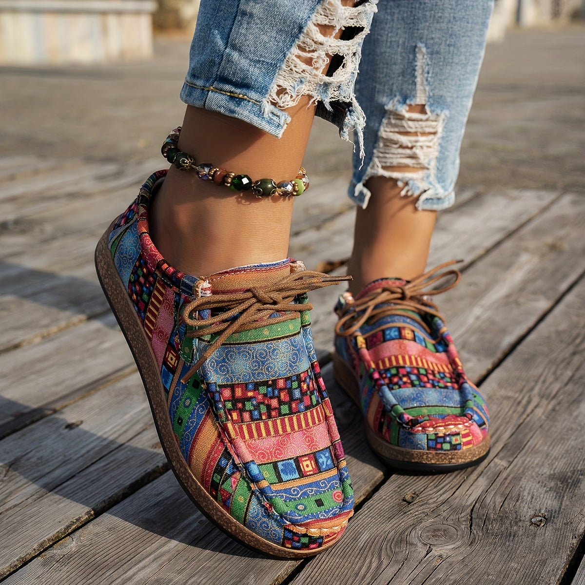 Idun™ | Zapatos retro coloridos para mujer