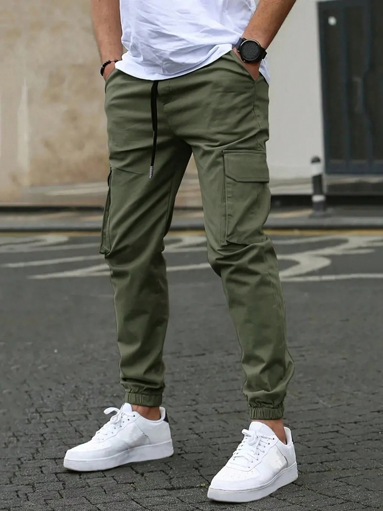 Juuso™ | Joggers cargo elásticos