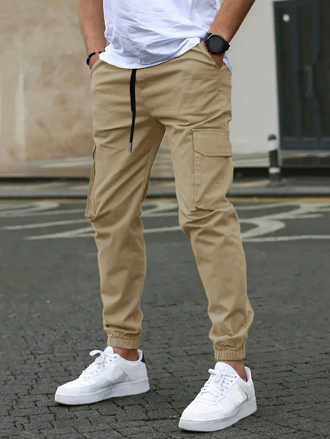 Juuso™ | Joggers cargo elásticos