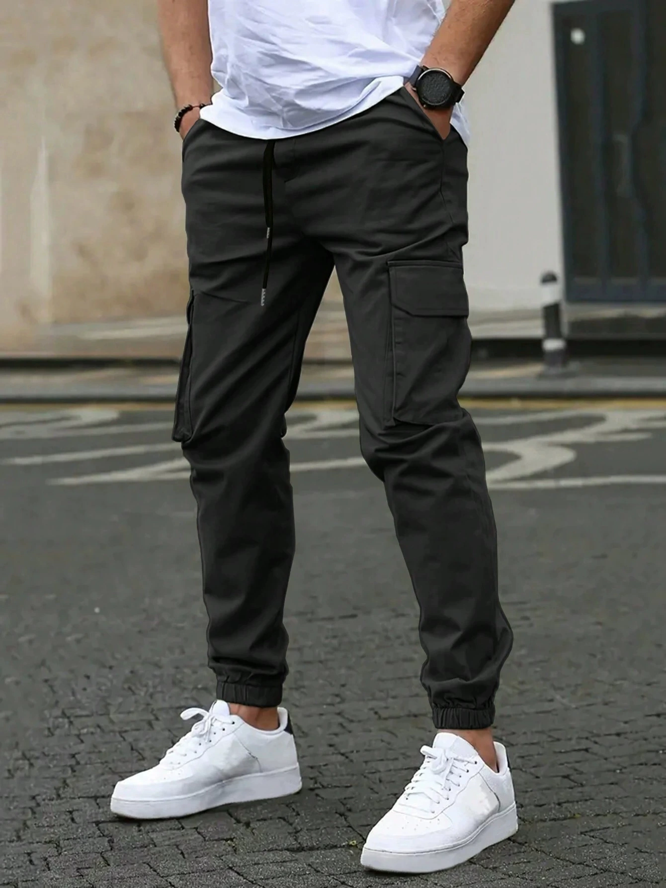 Juuso™ | Joggers cargo elásticos