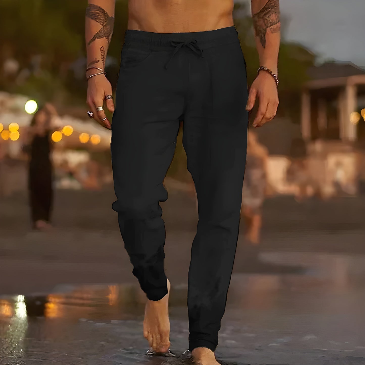 Liam™ | Pantalones de lino ligeros para playa y ciudad