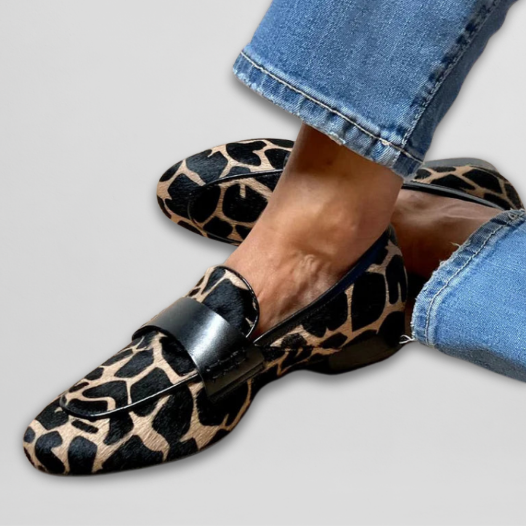 Liv™ | Mocasines con estampado animal y carácter