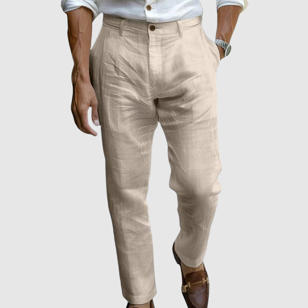 Lundberg™ | Pantalones de lino fresco con elegancia italiana