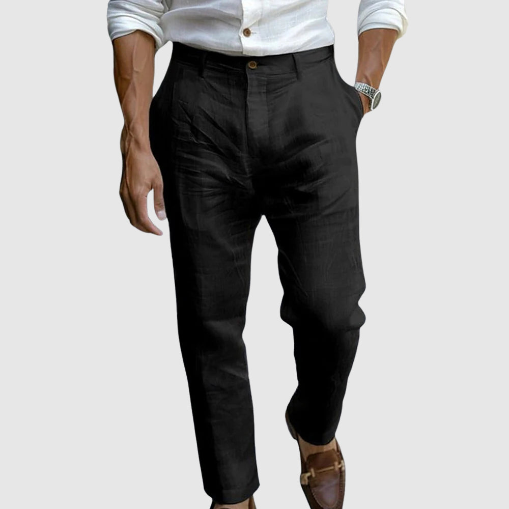 Lundberg™ | Pantalones de lino fresco con elegancia italiana
