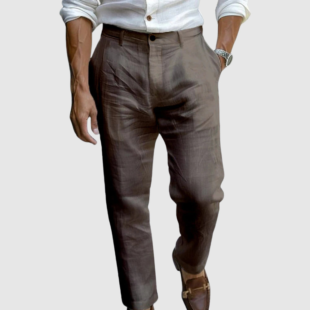 Lundberg™ | Pantalones de lino fresco con elegancia italiana