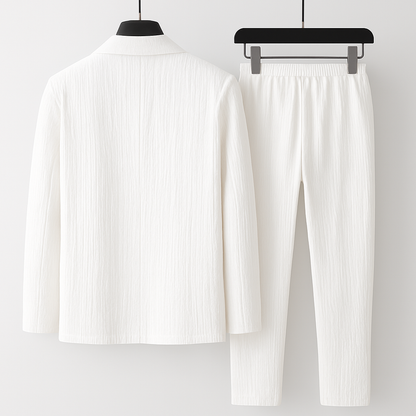 Marcus™️ | Conjunto de blazer de lino que te hará destacar con su sencilla elegancia