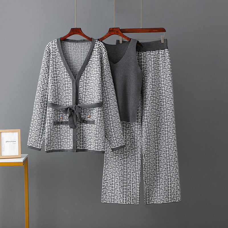 Mie™ | Conjunto de ropa de estar por casa de lujo de tres piezas