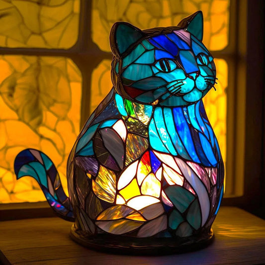 Nala – Lámpara mágica para gatos en cristal de colores