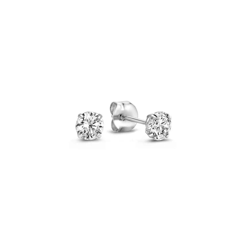Saga™ | Elegantes pendientes de oro con piedras lunares