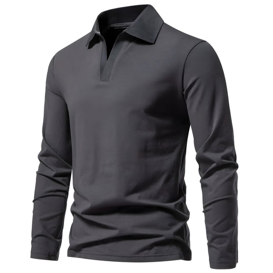 Sixten™ | Polo de manga larga en algodón suave
