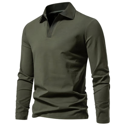 Sixten™ | Polo de manga larga en algodón suave