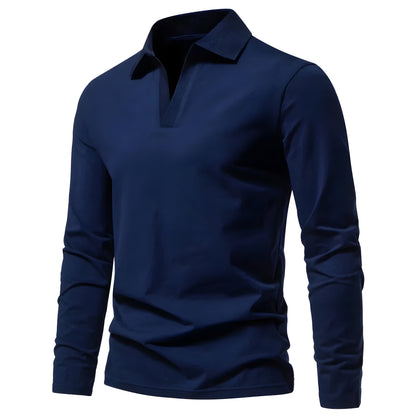 Sixten™ | Polo de manga larga en algodón suave