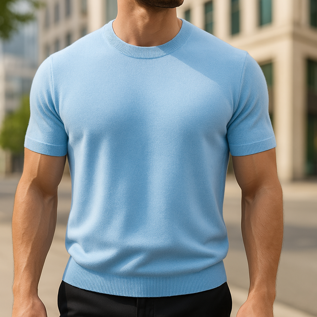 Sverre™ | Camiseta sedosa de lana merino y cachemira
