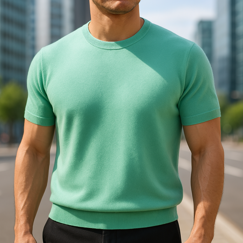 Sverre™ | Camiseta sedosa de lana merino y cachemira