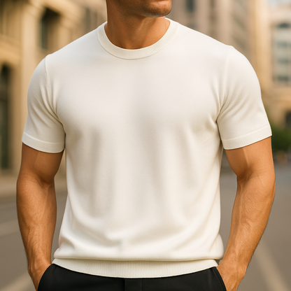 Sverre™ | Camiseta sedosa de lana merino y cachemira