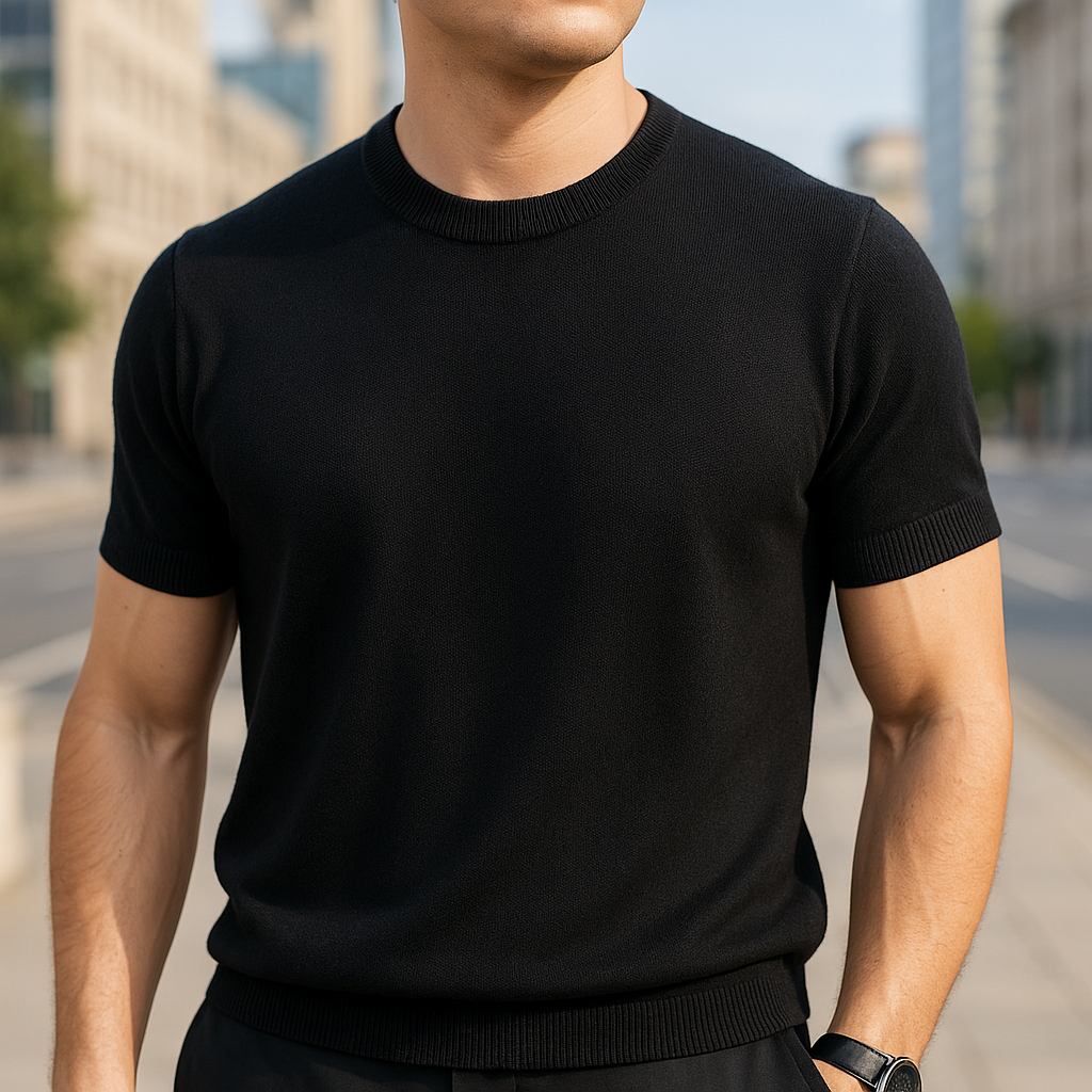 Sverre™ | Camiseta sedosa de lana merino y cachemira